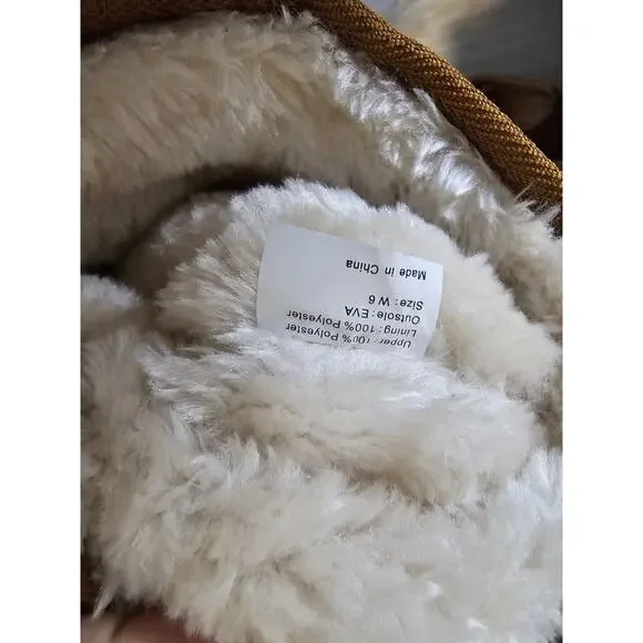 Womens UGG AUSTRALIA 218507 chestnut sheepskin tall comfy winter boots sz 6 - Picture 7 of 7